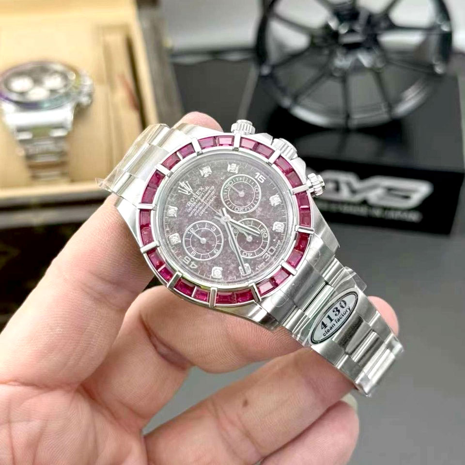 Đồng hồ Rolex Viền mặt đỏ siêu cấp