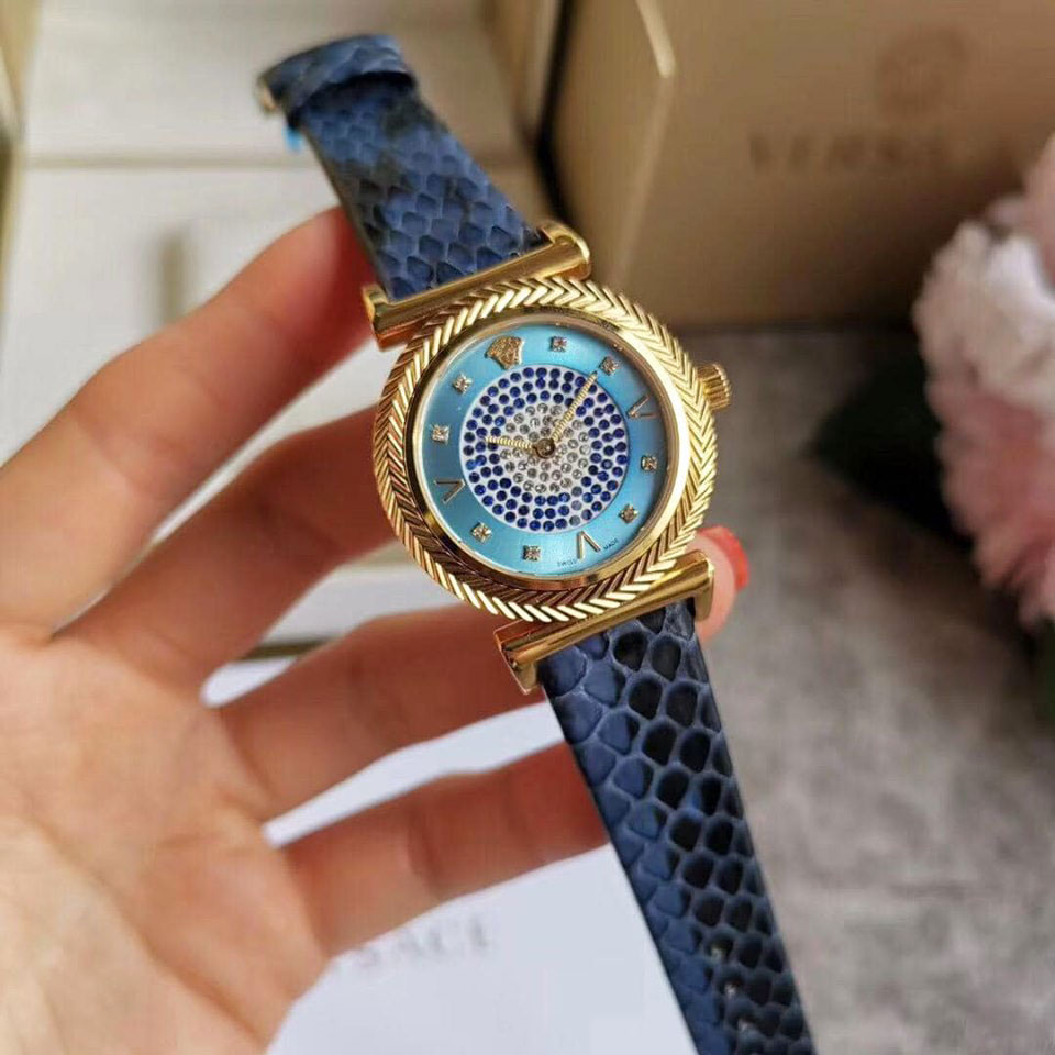 Đồng hồ Versace quai da rắn siêu cấp 