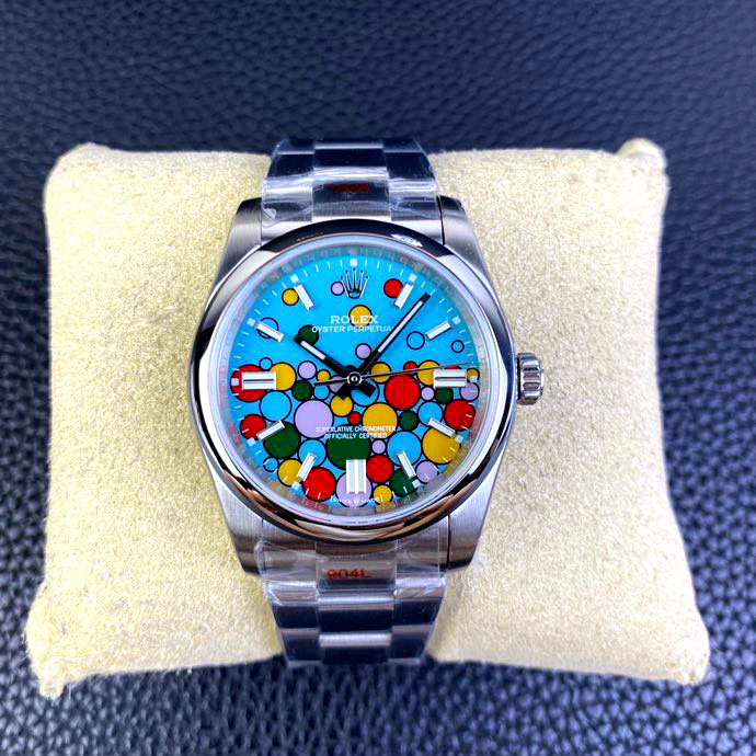Đồng hồ nam Rolex trơn mặt xanh siêu cấp
