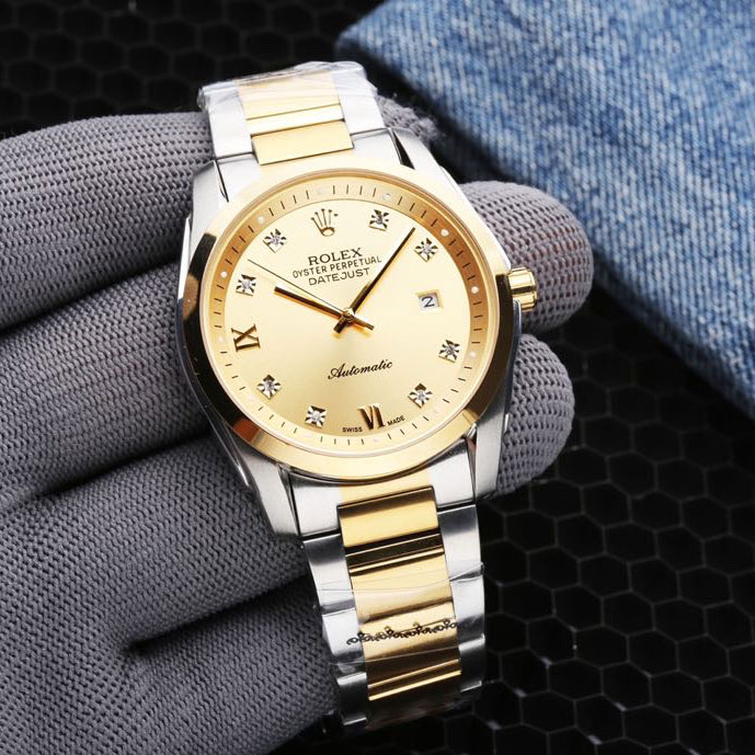 Đồng hồ Rolex mặt tròn điểm đá siêu cấp