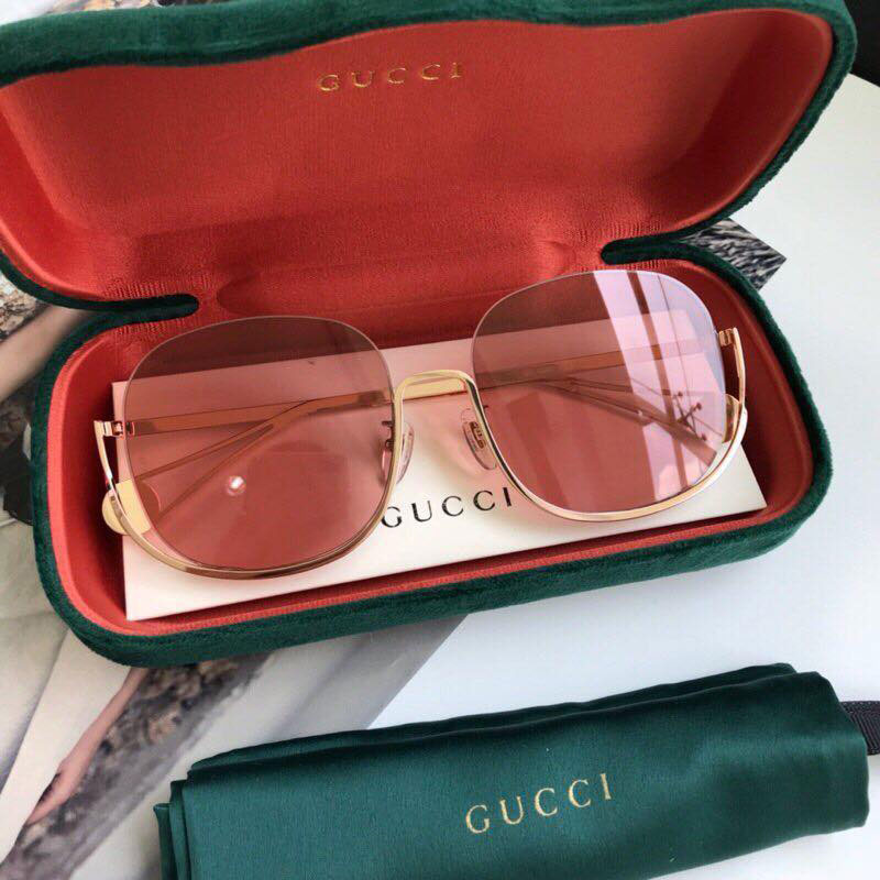 Kính mắt nữ Gucci siêu cấp hồng đào