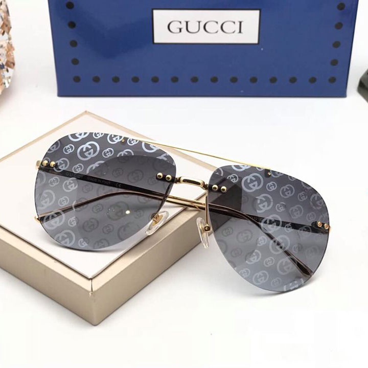 Kính mắt hiệu Gucci gọng sắt thời trang cao cấp