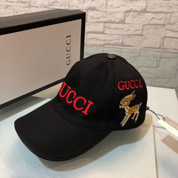 Mũ Gucci nữ logo thêu cao cấp 