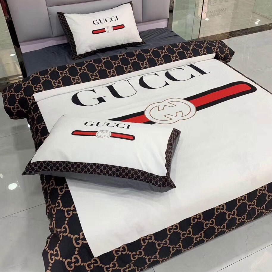 Ga gối hiệu Gucci Trắng pha 