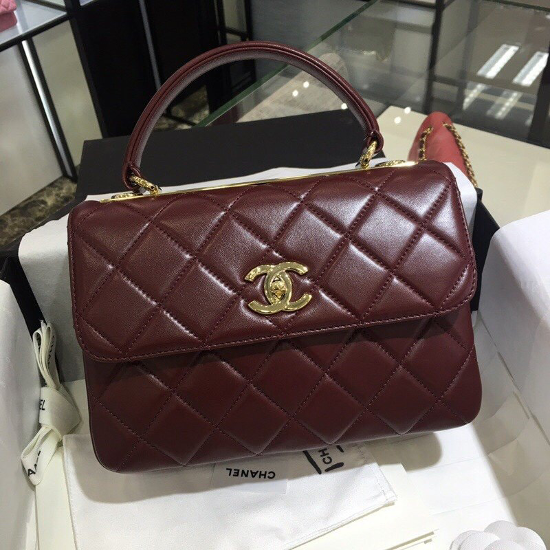 Túi xách Chanel coco VIP đỏ đô
