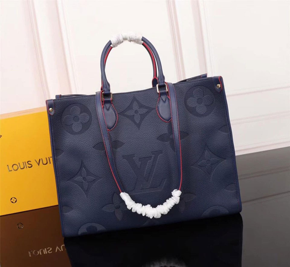 Túi Louis Vuitton hoa to viền đỏ siêu cấp