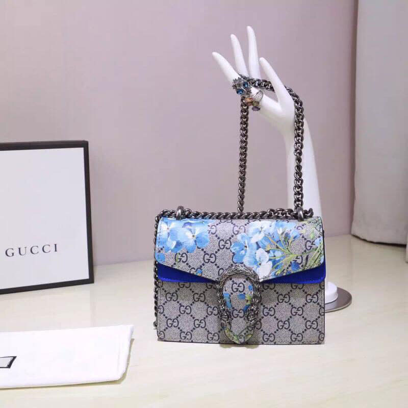Túi xách Gucci đầu rồng in hoa 3D