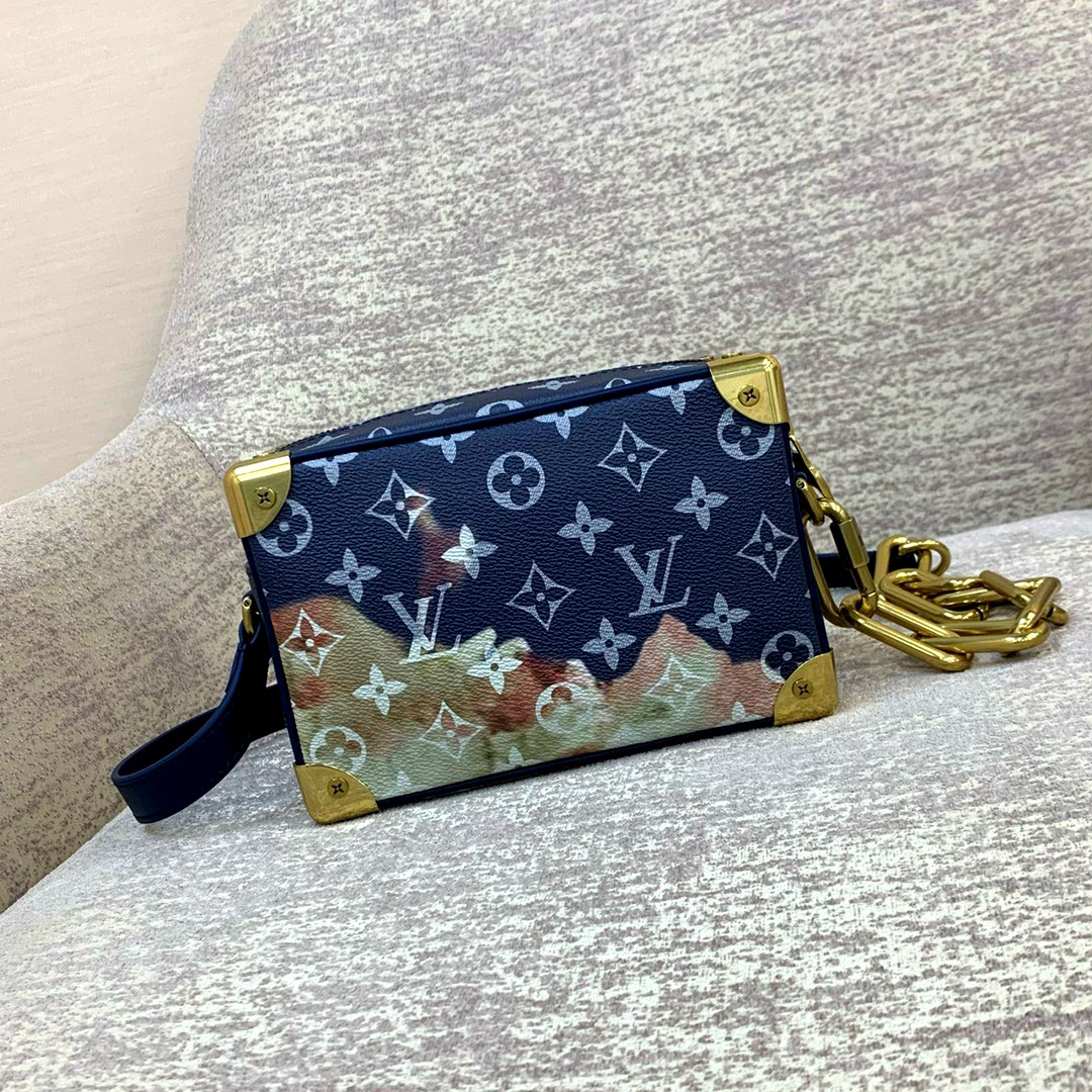 Túi xách Louis Vuitton cốp kéo khóa mix màu siêu cấp