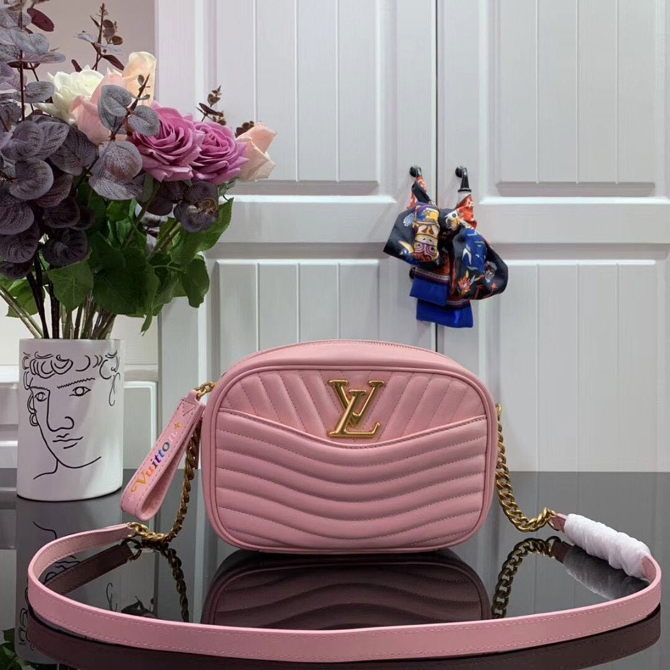 Túi trống da mịn Louis Vuitton siêu cấp dây da đeo chéo