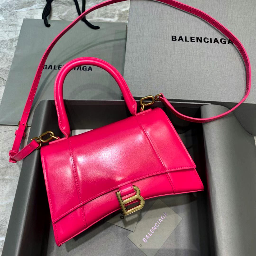 Túi xách Balenciaga hồng da mịn siêu cấp