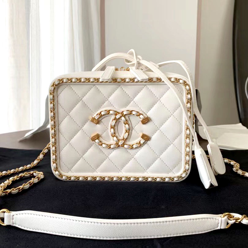 Túi xách Chanel cốp viền xích vàng siêu cấp