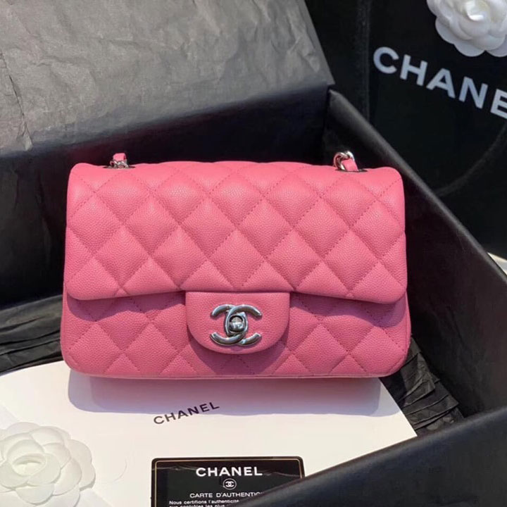 Túi xách Chanel màu hường siêu cấp