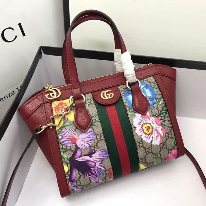 Túi xách Gucci họa tiết hoa nguyên bản