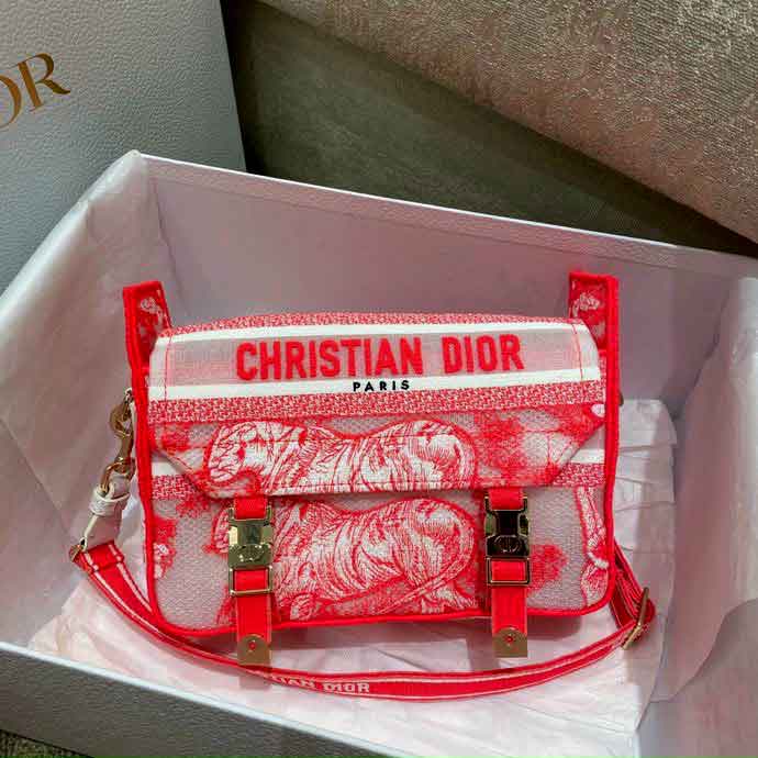 Túi xách Dior cặp vải thổ cẩm họa tiết siêu cấp