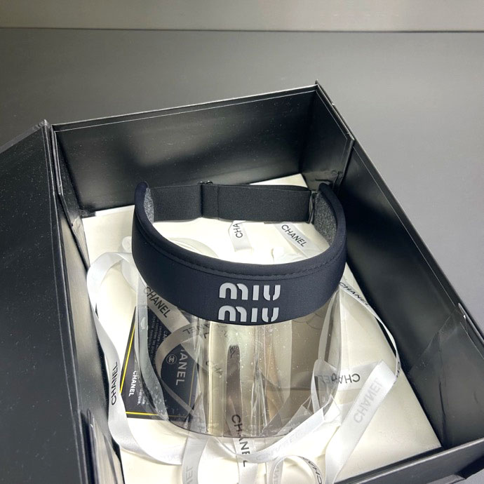 Mũ hở chóp Miu Miu viền chun Cao cấp