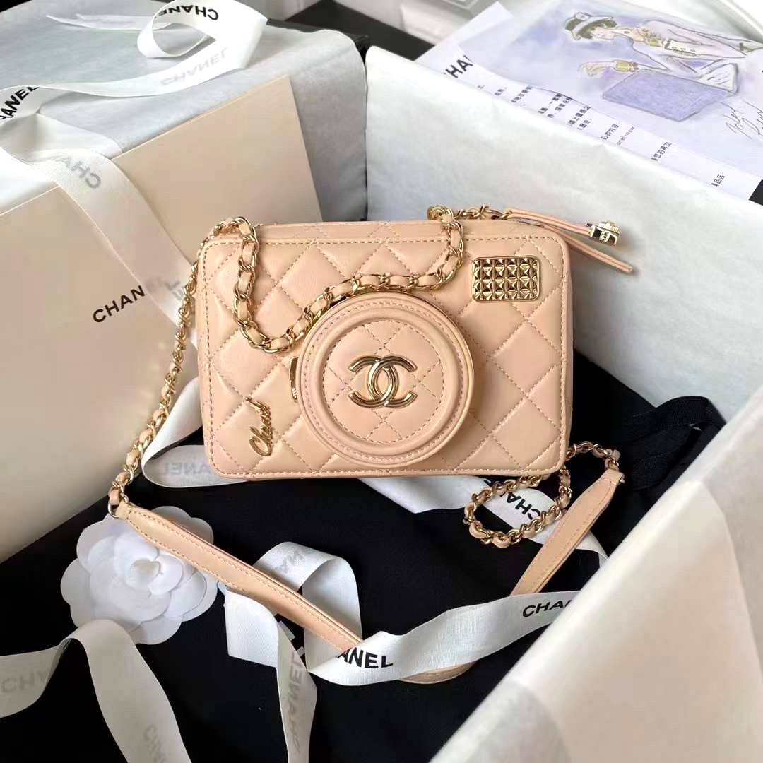 Túi chanel cốp kéo khóa da mịn likeauth