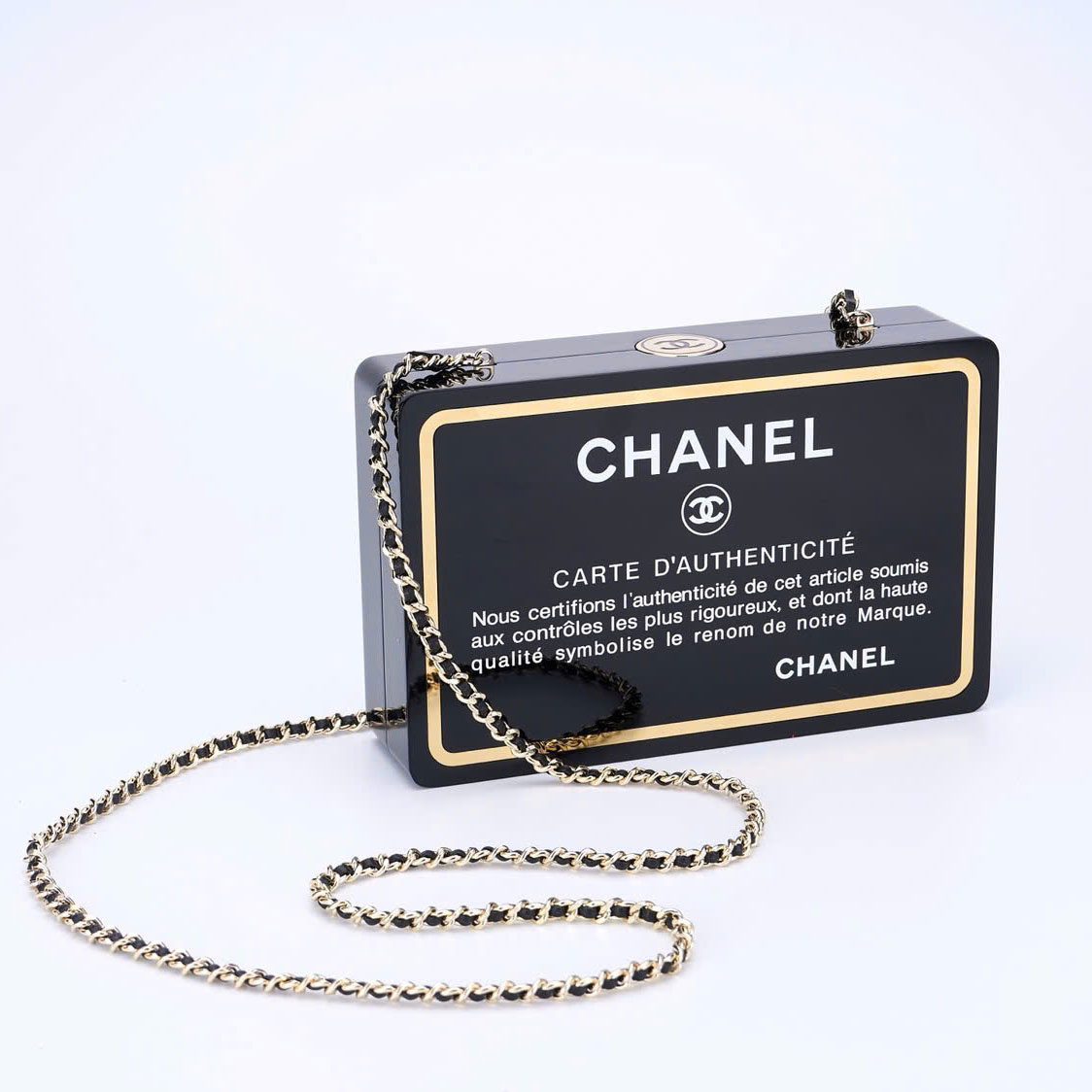 Túi xách cốp nhựa Chanel lót đỏ siêu cấp