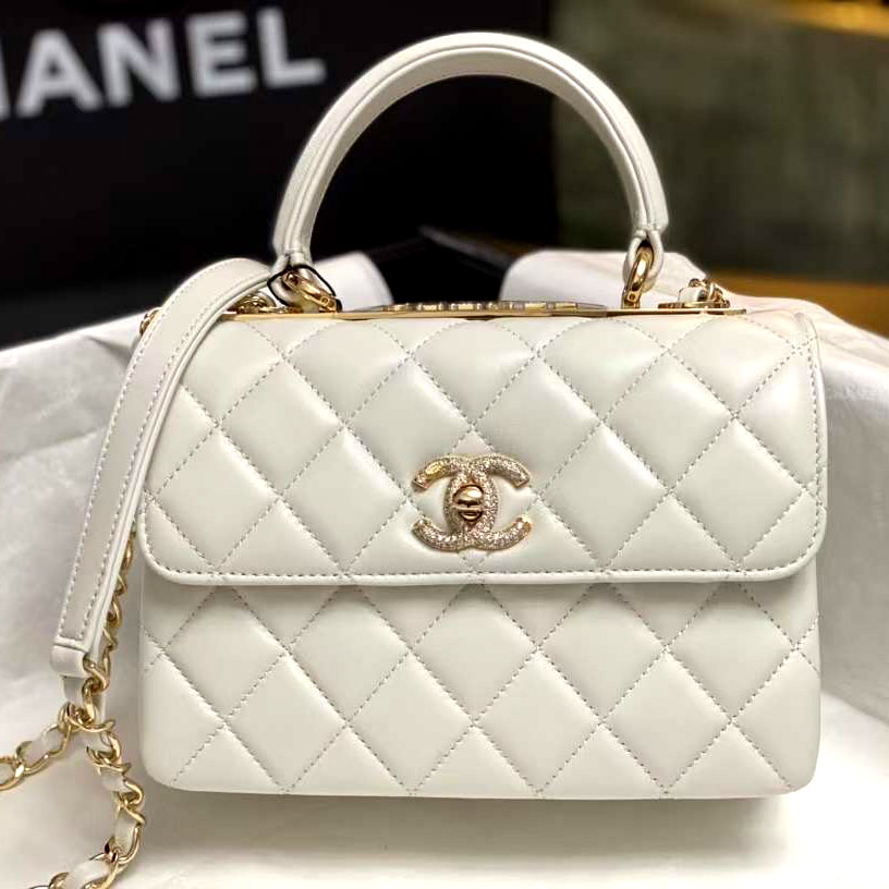 Túi xách Chanel cặp nẹp sắt da mịn siêu cấp